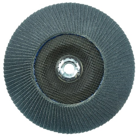 Weiler 7" Tiger Paw Abrasive Flap Disc, Conical (TY29), 80Z, 5/8"-11 UNC 51148